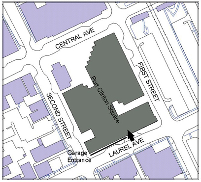 Port Clinton Square Garage Parking Map